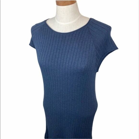 Southern Tide Tarah Flutter Skirt Sweater Navy Blue Short Sleeve Dress XL - Picture 5 of 9